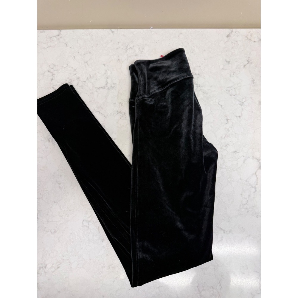 SPANX Velvet Leggings Black High‎ Waist Full Length Women's S P